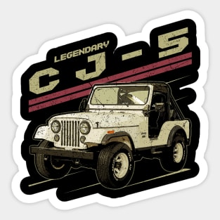 CJ-5 Jeep car trailcat Sticker